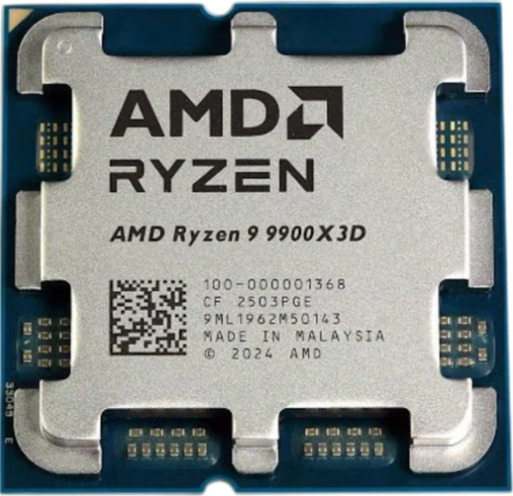 CPU AMD Ryzen 9 9900X3D Tray AM5 12 Cores 24 Threads up to 5.5Ghz CPU AMD Ryzen 9 9900X3D Tray AM5 12 Cores 24 Threads up to 5.5Ghz – תמונה 1