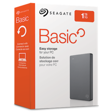 דיסק חיצוני SEAGATE Basic Portable Drive 1TB 2.5 usb 3.0