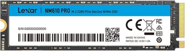 דיסק פנימי LEXAR NM610PRO 500GB NVMe GEN3 2280 read up to 3000MB/ דיסק פנימי LEXAR NM610PRO 500GB NVMe GEN3 2280 read up to 3000MB/ – תמונה 1