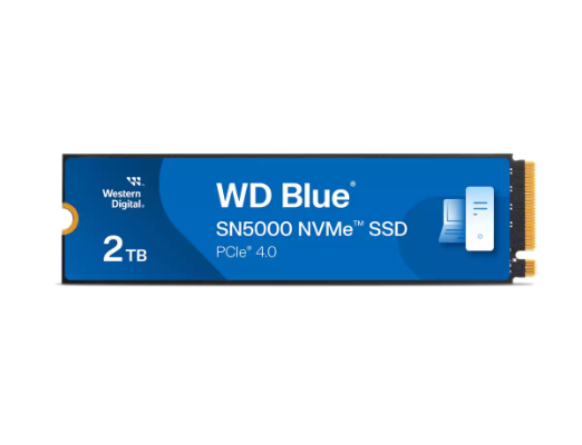דיסק פנימי WD Blue SN5000 NVMe SSD 2TB PCIe Gen4X4 2280 דיסק פנימי WD Blue SN5000 NVMe SSD 2TB PCIe Gen4X4 2280 – תמונה 1
