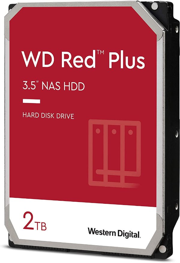 דיסק פנימי WD Red Plus NAS 2TB HDD 5400RPM 256MB Cache SATA III דיסק פנימי WD Red Plus NAS 2TB HDD 5400RPM 256MB Cache SATA III – תמונה 1