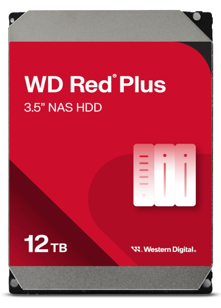 דיסק קשיח פנימי 3.5 Western Digital 12TB HDD Red Plus 512MB Cache דיסק קשיח פנימי 3.5 Western Digital 12TB HDD Red Plus 512MB Cache – תמונה 1