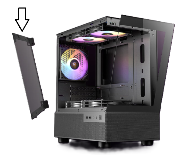 זכוכית למארז שחור ANTEC CX200M זכוכית למארז שחור ANTEC CX200M – תמונה 1