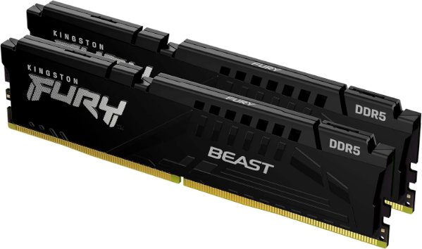 זכרון Kingston Fury Beast DDR5 64GB 2X32 6400MHZ CL32 INTEL XMP זכרון Kingston Fury Beast DDR5 64GB 2X32 6400MHZ CL32 INTEL XMP – תמונה 1