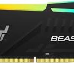 זכרון לנייח Kingston Fury Beast Black RGB 16GB 6400MHZ DDR5 C36