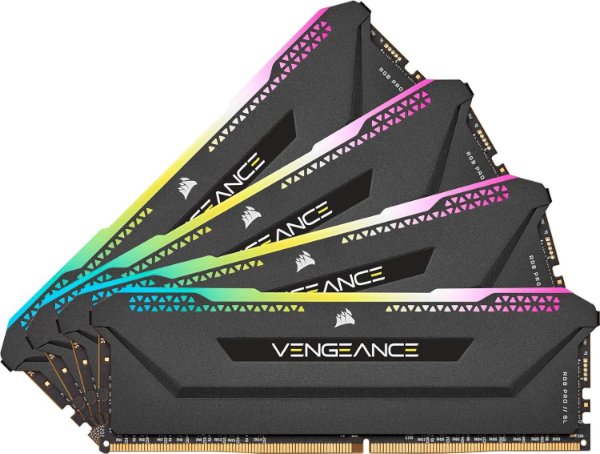 זכרון קיט לנייח CORSAIR 32GB 4X8 DDR4 3200MHz CL16 RGB PRO Black זכרון קיט לנייח CORSAIR 32GB 4X8 DDR4 3200MHz CL16 RGB PRO Black – תמונה 1