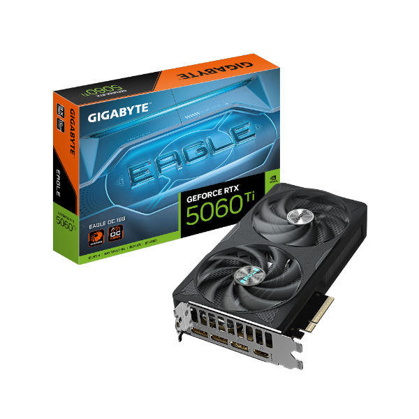 כרטיס מסך Gigabyte RTX 5060 Ti Eagle OC 16GB כרטיס מסך Gigabyte RTX 5060 Ti Eagle OC 16GB – תמונה 1