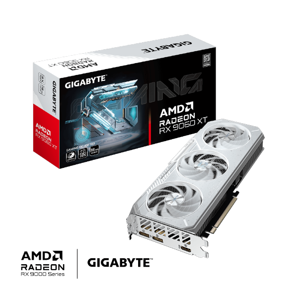 כרטיס מסך Gigabyte Radeon RX 9060 XT GAMING ICE OC 16GB כרטיס מסך Gigabyte Radeon RX 9060 XT GAMING ICE OC 16GB – תמונה 1