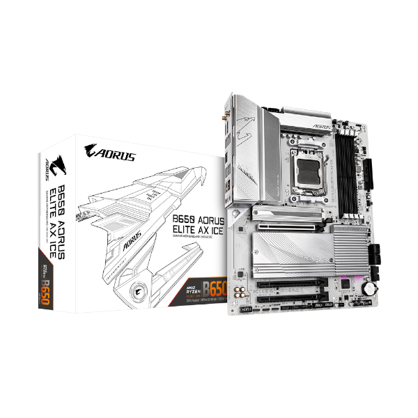 לוח Gigabyte B650 A ELITE AX ICE ATX AM5 WIFI BT PCIE5.0 White לוח Gigabyte B650 A ELITE AX ICE ATX AM5 WIFI BT PCIE5.0 White – תמונה 1