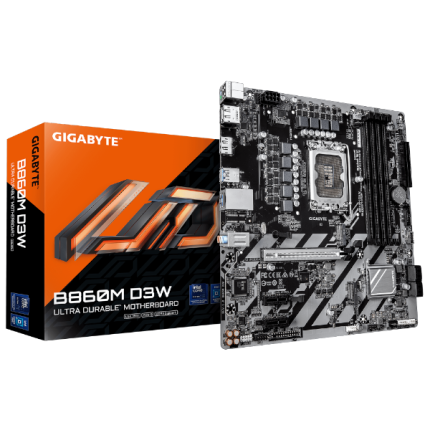 לוח Gigabyte B860M D3W DDR5 2XDP HDMI Micro-ATX PCIE5.0