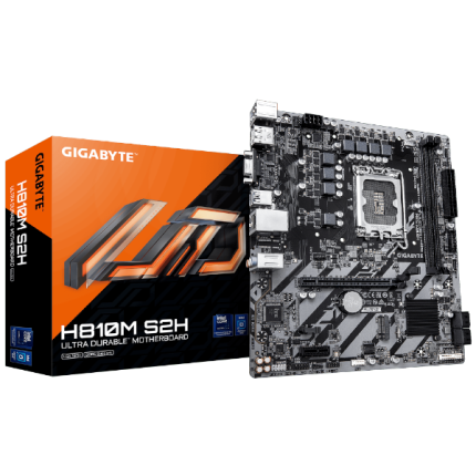 לוח Gigabyte H810M S2H 1.0 Micro-Atx DDR5 LGA1851 VGA HDMI