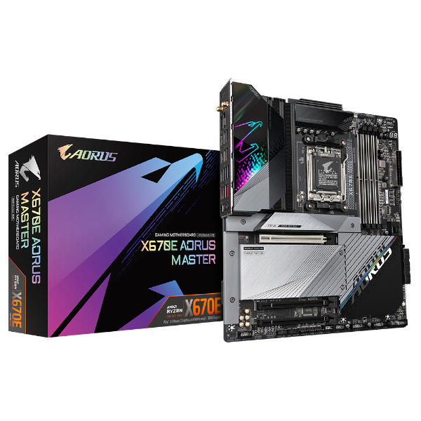 לוח Gigabyte X670E AORUS MASTER 1.1 AMD AM5 DDR5 WIFI 6E E-ATX לוח Gigabyte X670E AORUS MASTER 1.1 AMD AM5 DDR5 WIFI 6E E-ATX – תמונה 1