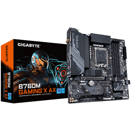 לוח אינטל דורות 12-14 Gigabyte B760M GAMING X AX 1.2 DDR5 Wifi BT