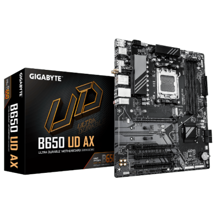 לוח אם GIGABYTE B650 UD AX DDR5 WIFI6 BT AM5 1GB LAN