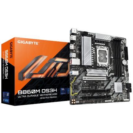 לוח אם GIGABYTE B860M DS3H 2.2 Micro-ATX DDR5 LGA1851 2.5GbE Lan