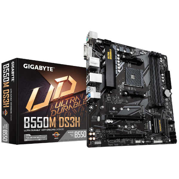 לוח אם למעבדי Gigabyte B550M DS3H 1.7 DDR4 Micro-Atx For AMD AM4 לוח אם למעבדי Gigabyte B550M DS3H 1.7 DDR4 Micro-Atx For AMD AM4 – תמונה 1