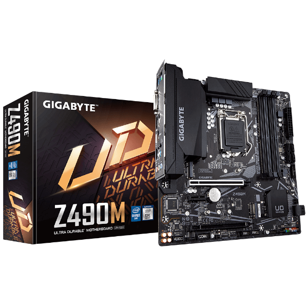 לוח אם משופץ דור 10 Gigabyte Z490M Micro-ATX DVI HDMI DP לוח אם משופץ דור 10 Gigabyte Z490M Micro-ATX DVI HDMI DP – תמונה 1