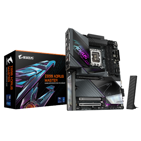 לוח לאינטל דור 15 Gigabyte Z890 AORUS MASTER 10GBE LAN WIFI7 ATX לוח לאינטל דור 15 Gigabyte Z890 AORUS MASTER 10GBE LAN WIFI7 ATX – תמונה 1