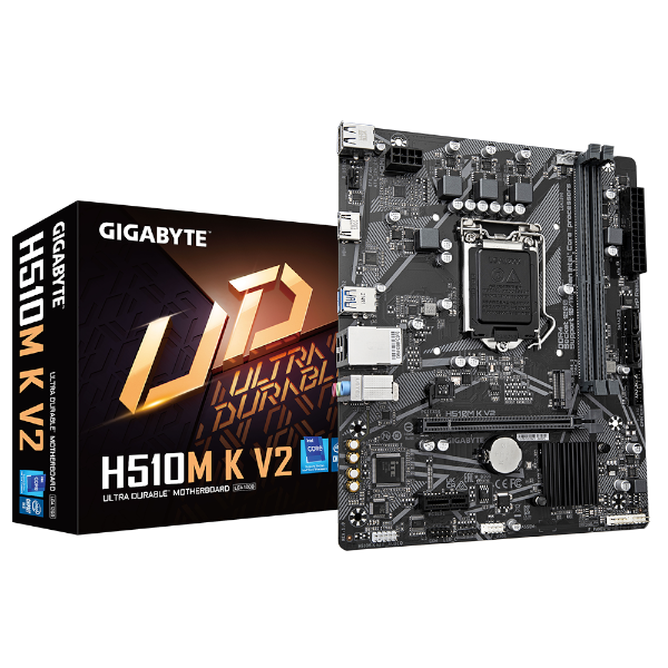 לוח מתוקן 11/10 Gigabyte H510M K V2 DDR4 HDMI לוח מתוקן 11/10 Gigabyte H510M K V2 DDR4 HDMI – תמונה 1