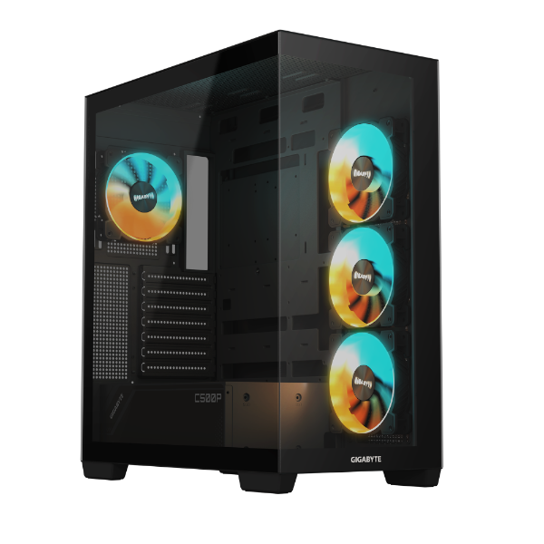 מארז GIGABYTE C500 PANORAMIC STEALTH Mid-Tower4X120mm ARGB Fans מארז GIGABYTE C500 PANORAMIC STEALTH Mid-Tower4X120mm ARGB Fans – תמונה 1