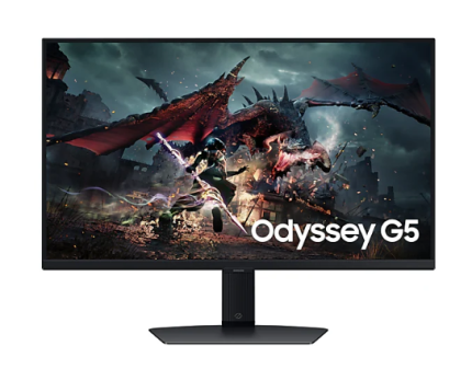 מסך Samsung Odyssey G5 G50D QHD 27 180Hz 1Ms Gaming Monitor Pivot