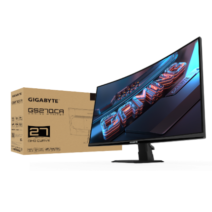 מסך קעור Gigabyte GS27QCA VA 180hz QHD HDR Ready AMD FreeSync