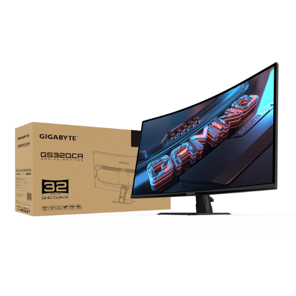 מסך קעור Gigabyte GS32QCA SS VA 1ms 2K QHD 180Hz FreeSync Tilt מסך קעור Gigabyte GS32QCA SS VA 1ms 2K QHD 180Hz FreeSync Tilt – תמונה 1