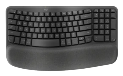 מקלדת ארגונומית אלחוטית LOGITECH LOGI Wave Keys