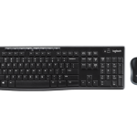 סט מקלדת ועכבר אל חוטי Logitech Wireless Desktop MK270