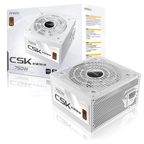 ספק כוח לבן ANTEC CSK 750DC Non-Modular 750W 80 PLUS Bronze 120MM ספק כוח לבן ANTEC CSK 750DC Non-Modular 750W 80 PLUS Bronze 120MM – תמונה 1